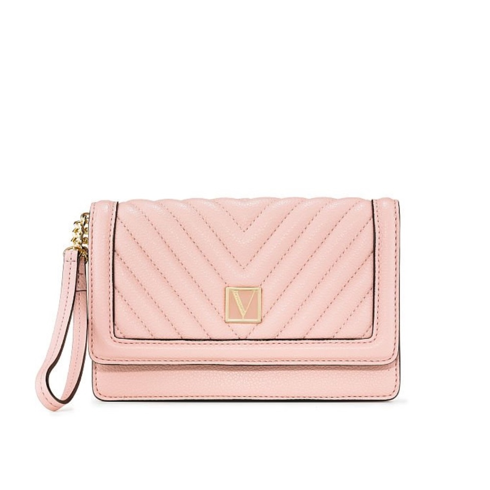 Victoria's Secret The Victoria Tech Wristlet Orchid Blush NEW